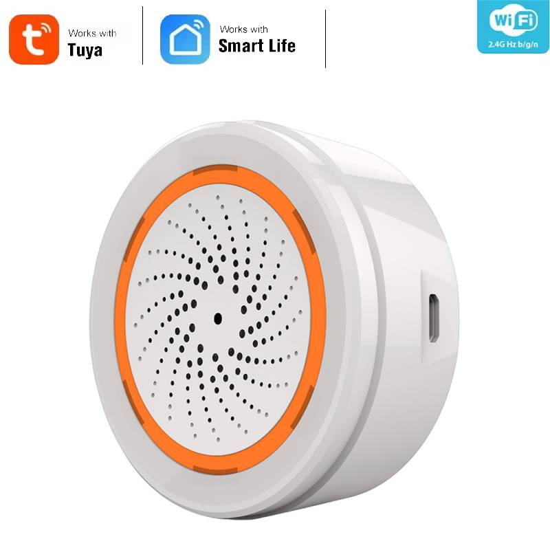 Home Security With Ai - Smart Siren Alarm Tuya Zigbee Sound