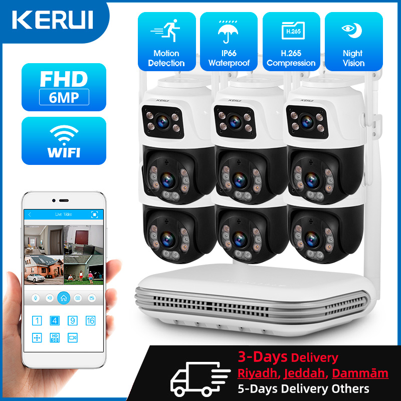 Home Security Diy - KERUI Waterproof 6MP HD Wireless Dual