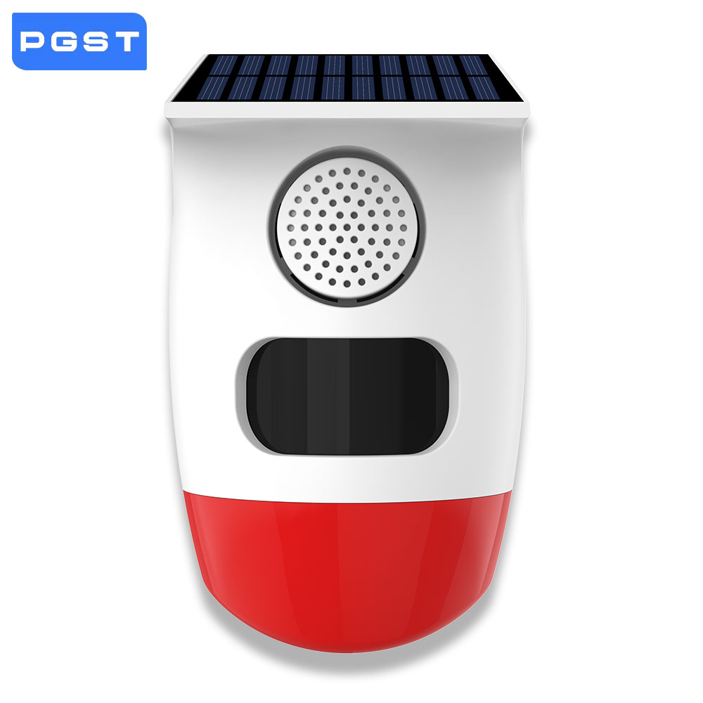 Home Security Siren - PGST Solar Independent Alarm Detector 120dB