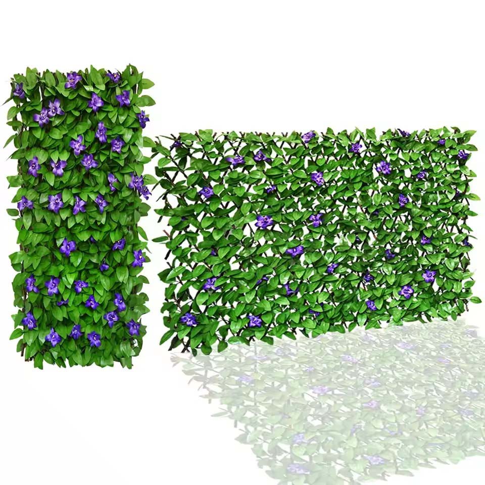 Home Security Fence - Artificial Hedge Fake Leaf Wall Greenery