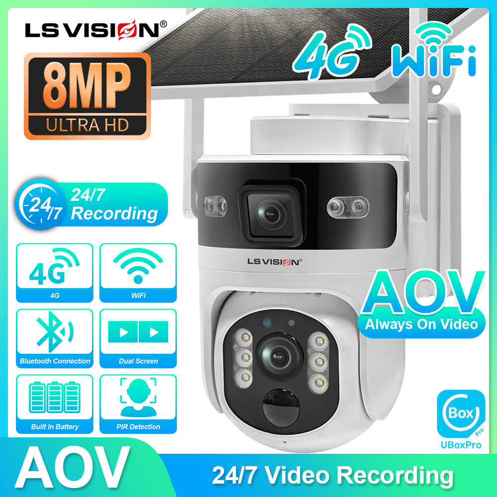 Home Security Outdoor Cameras - LS VISION Outdoor Surveillance Camera Wifi