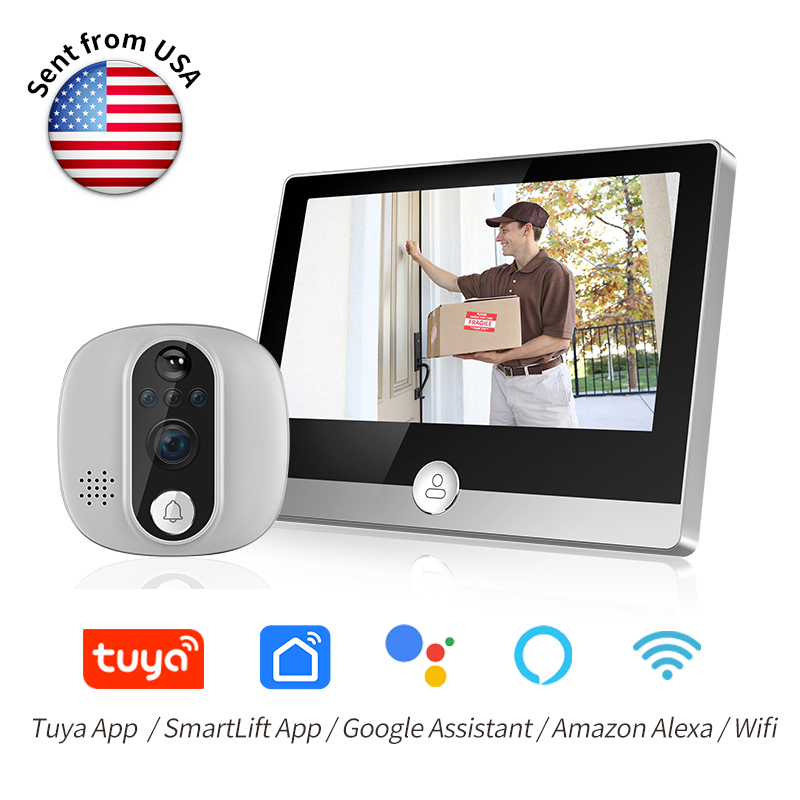 Peephole Camera Viewer - KAK Wifi Smart Door Bell Camera