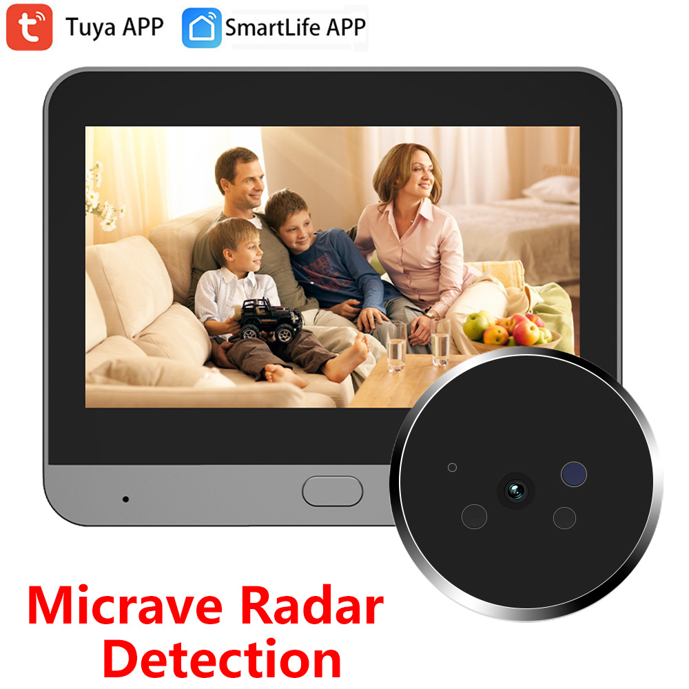 Peephole Camera Viewer - MINI Microwave Radar Motion Detection Tuya