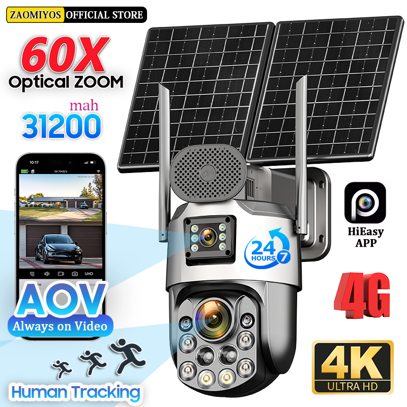 Home Security Diy - Dual Lens Home Outdoor Surveillance Solar