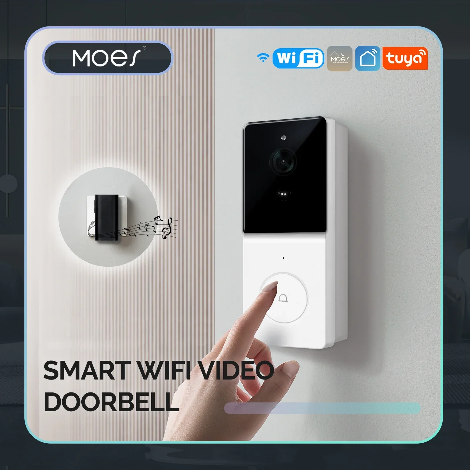 Home Security Diy - MOES Tuya Smart WiFi Video Doorbell