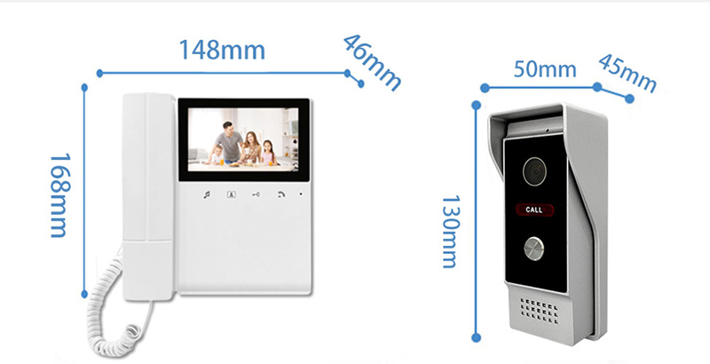 4.3Inch  TFT Monitor  4 Wired  – Peephole Camera Viewer Bewertung und Preis