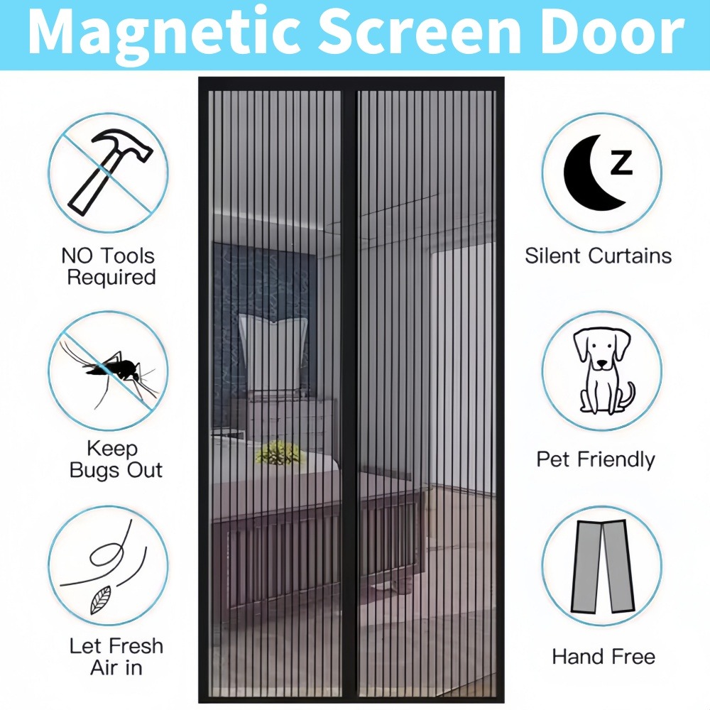Heavy Duty Magnetic Door Mesh  – Home Security Fence Bewertung und Preis