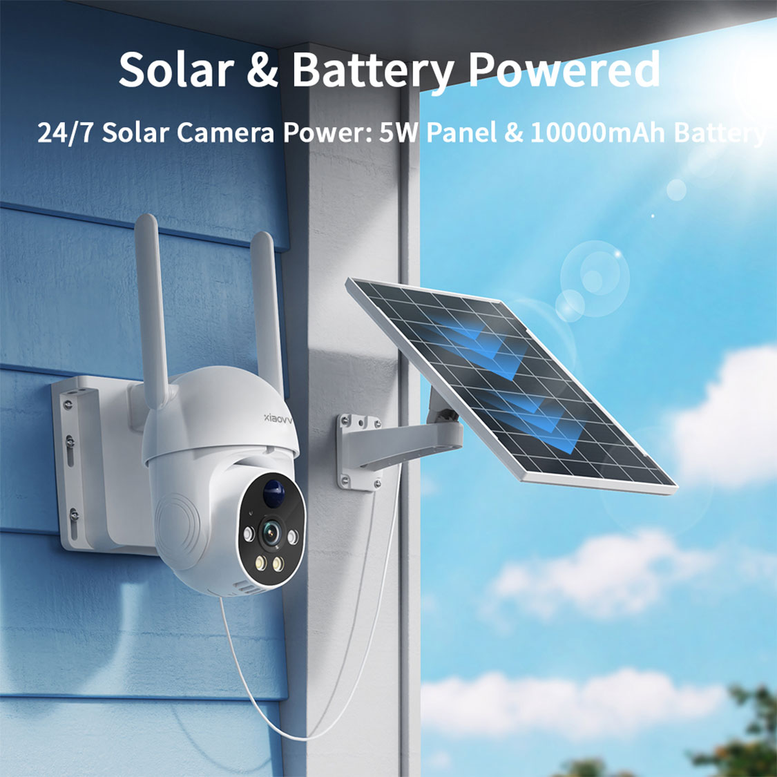 XIAOVV Solar camera wireless 4 – Home Security Outdoor Cameras Bewertung und Preis