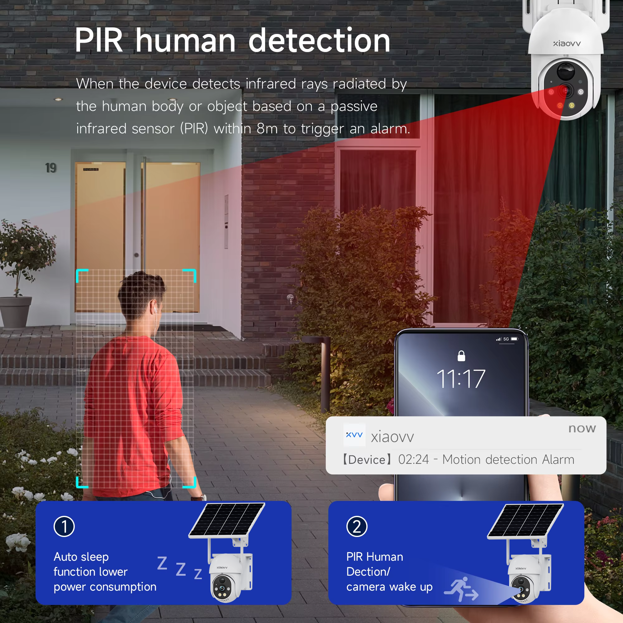 XIAOVV Solar camera wireless 4 – Home Security Outdoor Cameras Bewertung und Preis