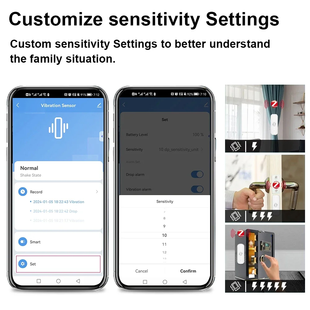 Smart ZigBee Vibration Sensor  – Home Security And Monitoring Bewertung und Preis