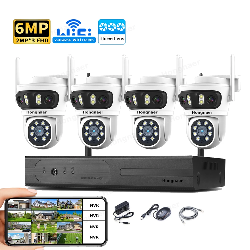 2026 Hongnaer 6MP 4CH 3 Lens 2 – Home Security Wireless Bewertung und Preis