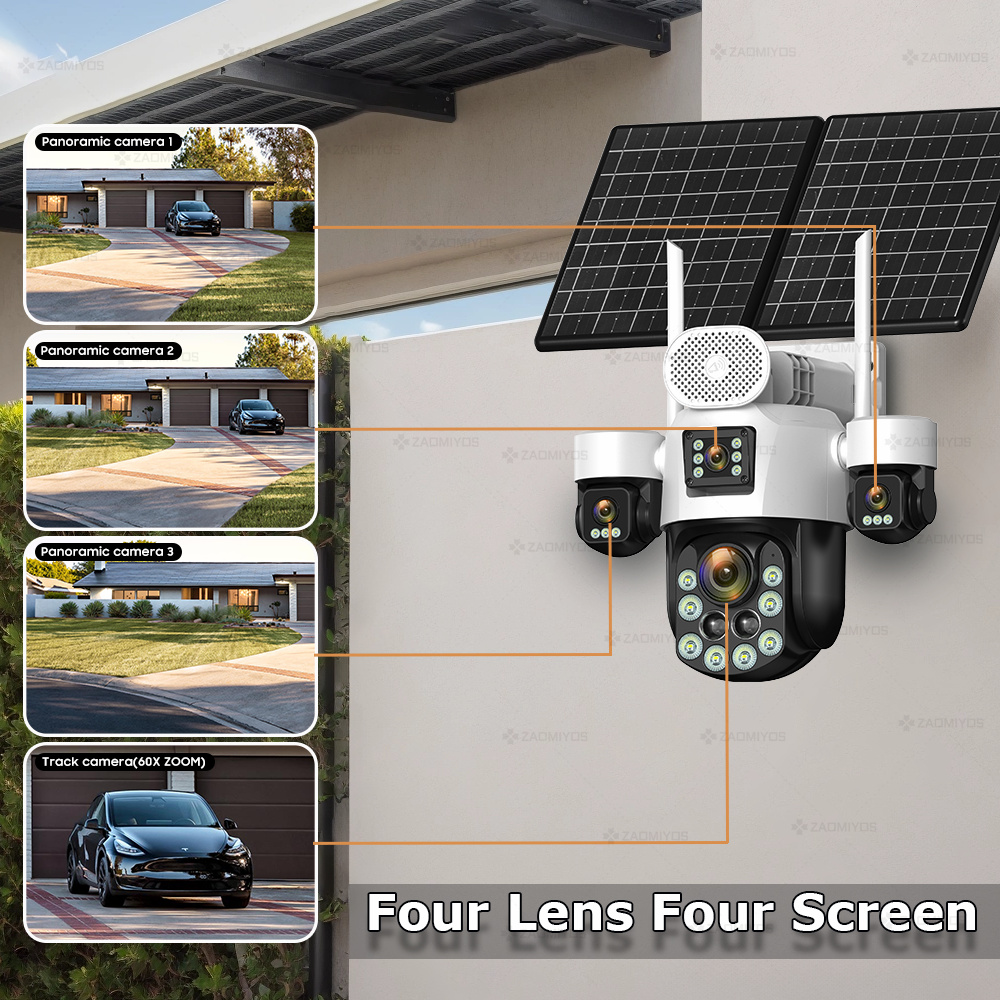 4 Lens Outdoor 360° Surveillan – Home Security Diy Bewertung und Preis