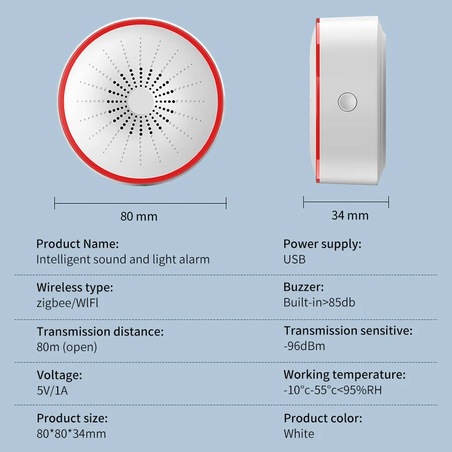 Tuya WiFi ZigBee Smart Alarm S – Home Security With Ai Bewertung und Preis