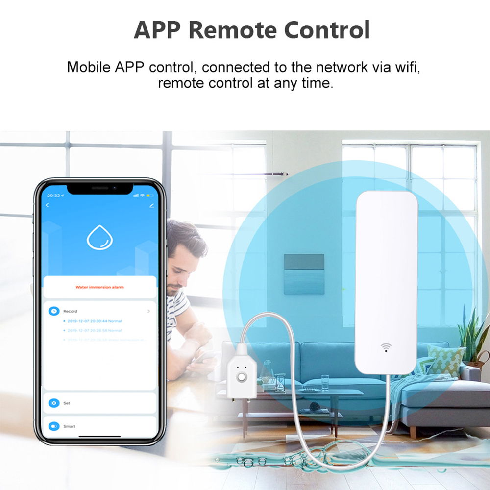 Tuya WiFi Water Leak Sensor, W – Home Security With Ai Bewertung und Preis