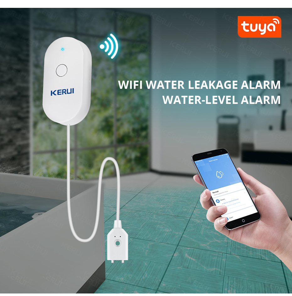 KERUI Smart  WiFi Water Sensor – Home Security And Monitoring Bewertung und Preis