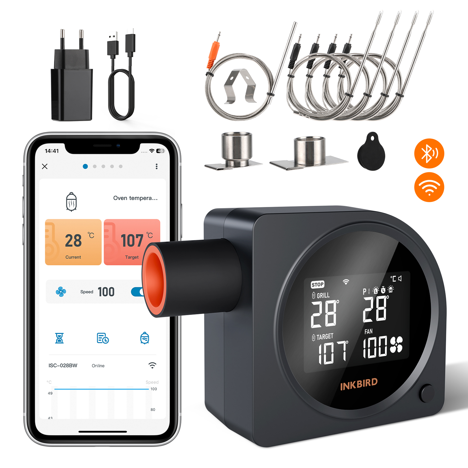 INKBIRD ISC-028BW Wireless Gri – Home Security Wireless Bewertung und Preis