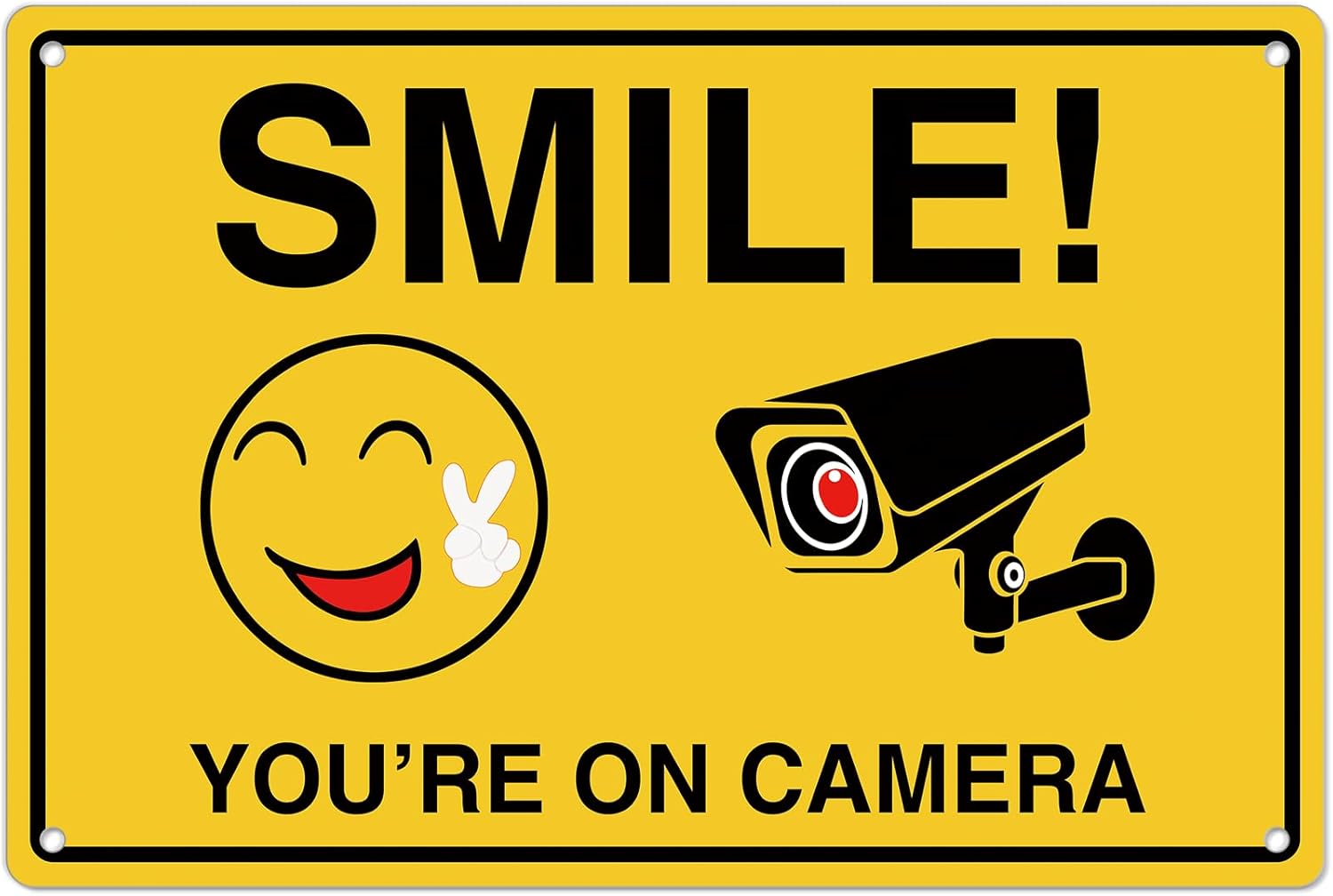 Smile Youre On Camera Signs ;  – Home Security And Monitoring Bewertung und Preis