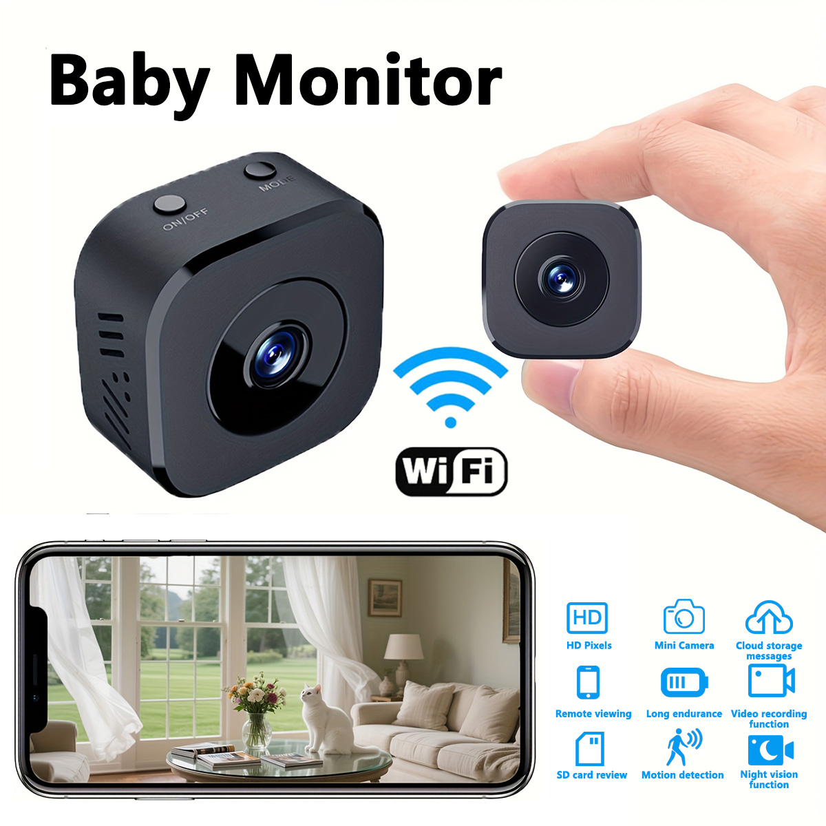 1080P HD Mini WiFi Camera Indo – Home Security And Monitoring Bewertung und Preis