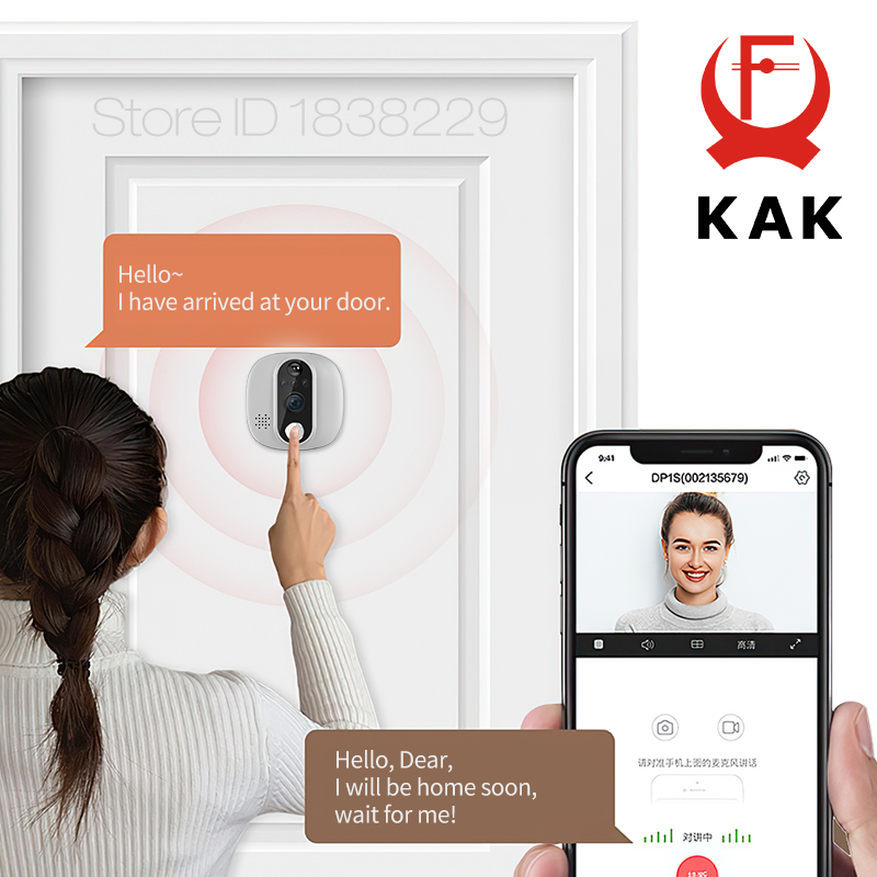KAK Wifi Smart Door Bell Camer – Peephole Camera Viewer Bewertung und Preis