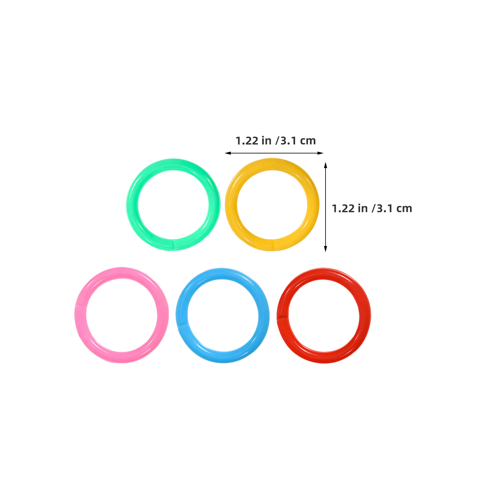 300Pcs 1 Inch Vibrant Plastic  – Home Security Ring Bewertung und Preis