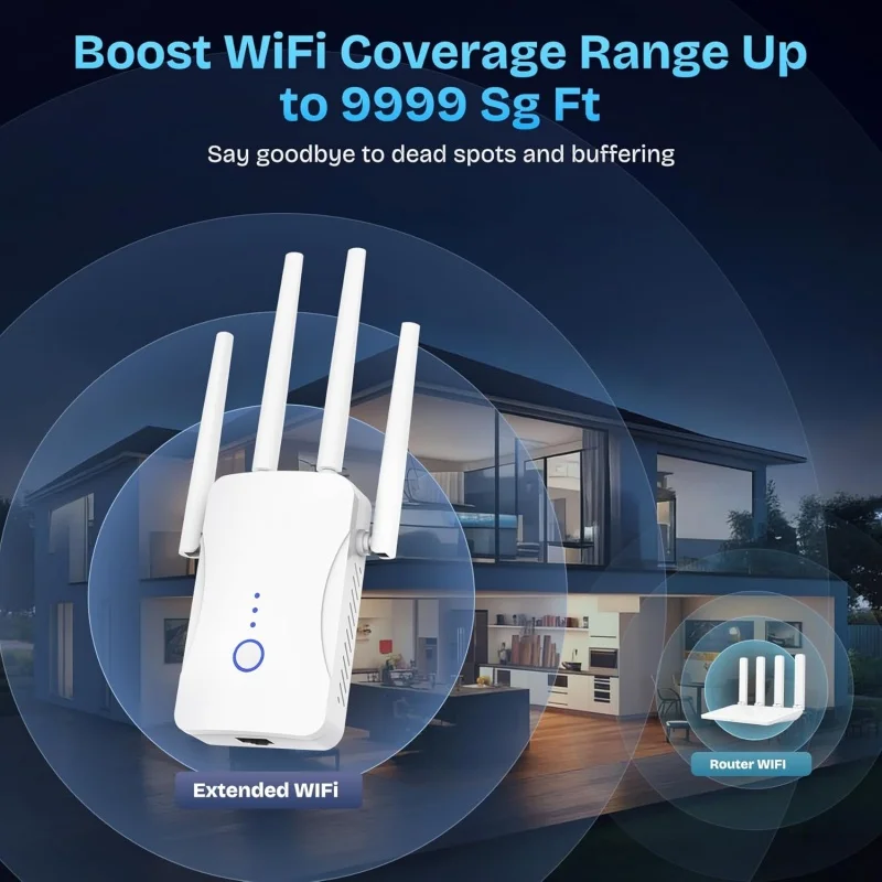 2.4G/5GHz Dual Band WiFi Repea – Home Security Wireless Bewertung und Preis