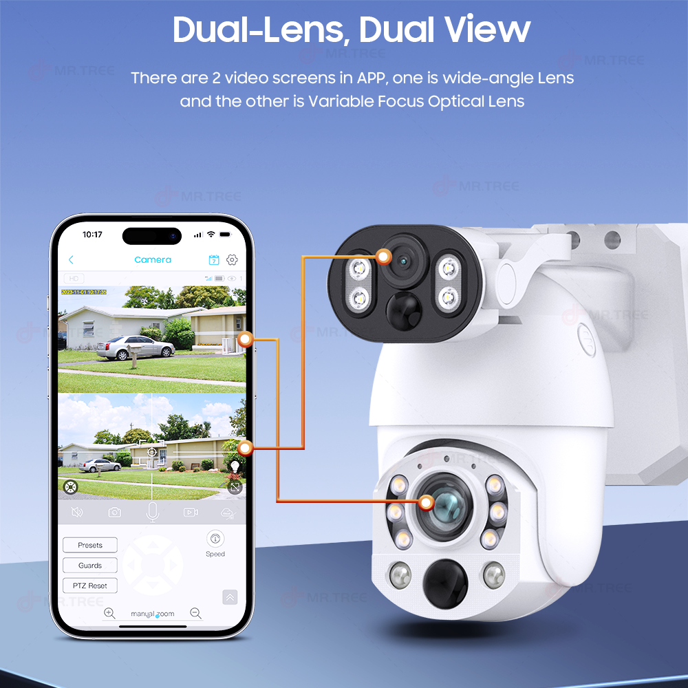 4K 50X Optical Zoom Dual Lens  – Home Security Outdoor Cameras Bewertung und Preis