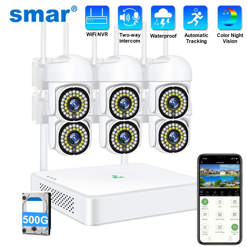 Smar 3MP Wireless CCTV Securit – Home Security With Ai Bewertung und Preis