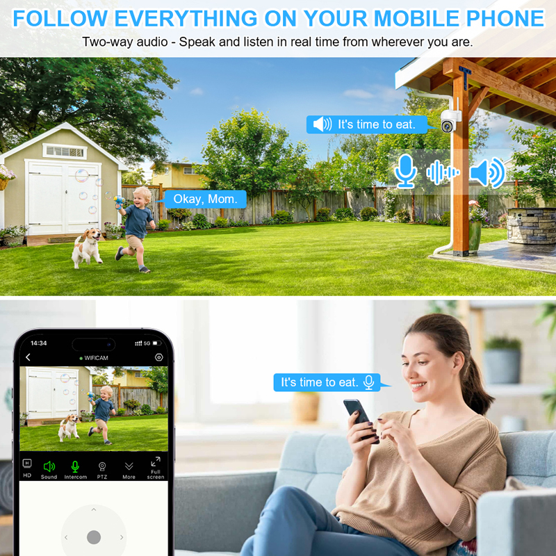 Smar 3MP Wireless CCTV Securit – Home Security With Ai Bewertung und Preis