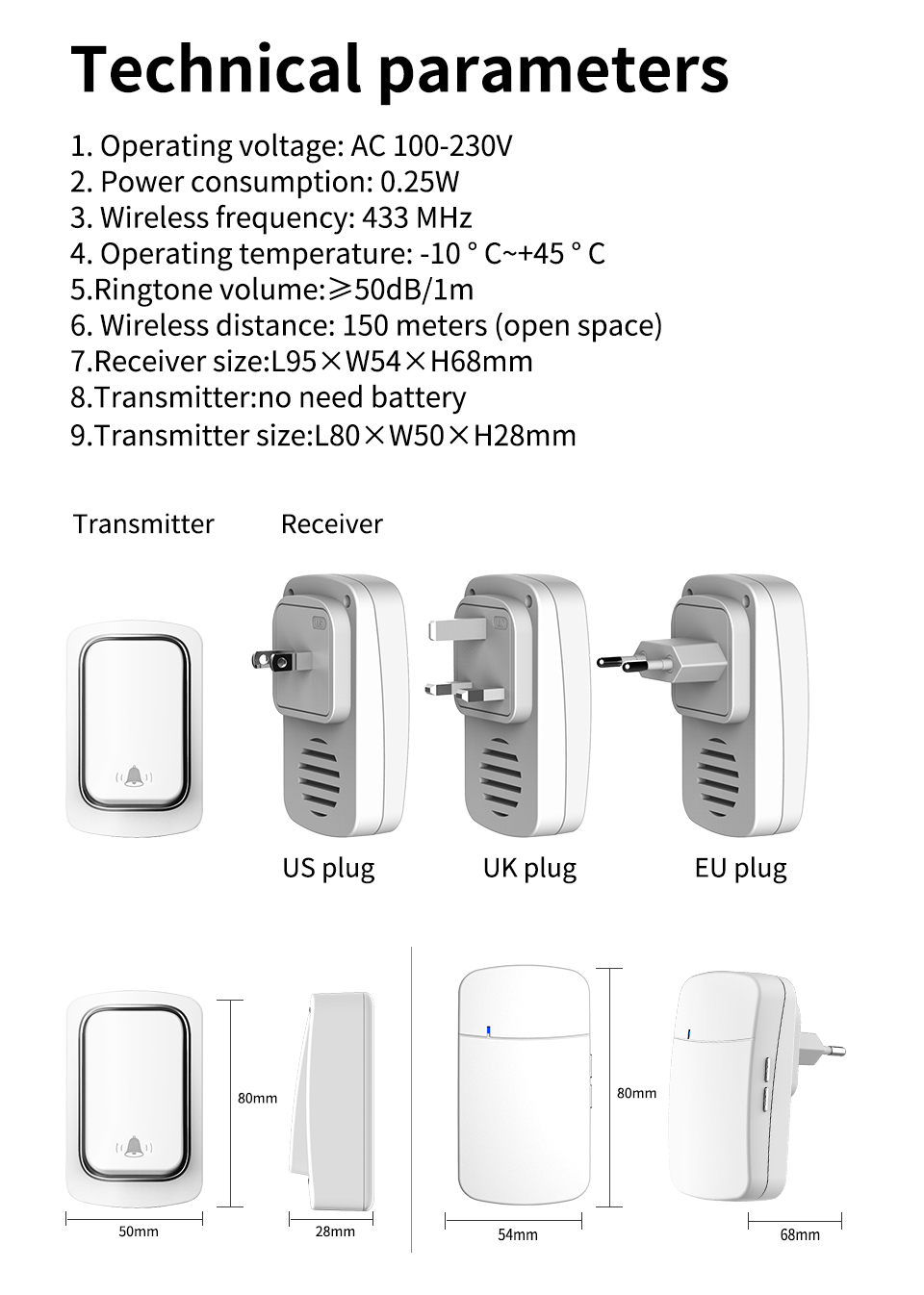 Wireless Doorbell Welcome Chim – Home Security Ring Bewertung und Preis