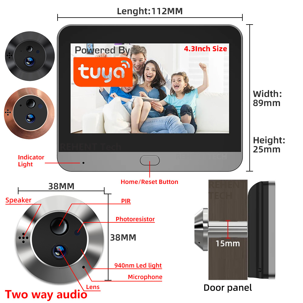 Mini Two Way Audio 3MP Tuya Sm – Peephole Camera Viewer Bewertung und Preis